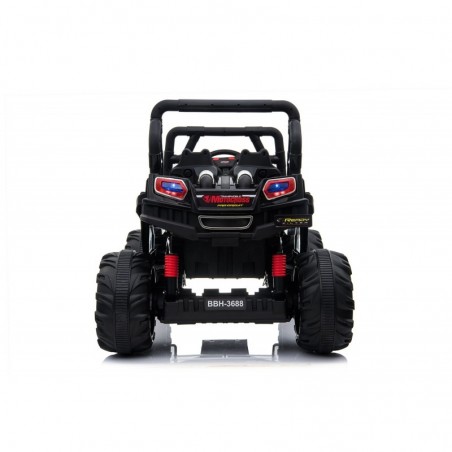 Auto Macchina Elettrica Fuoristrada Racing 2 Posti 12V per Bambini porte apribili Con telecomando (Rossa)