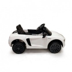 Auto Macchina Elettrica 12V R8 Spyder per Bambini Led MP3 con Telecomando Sedile in pelle