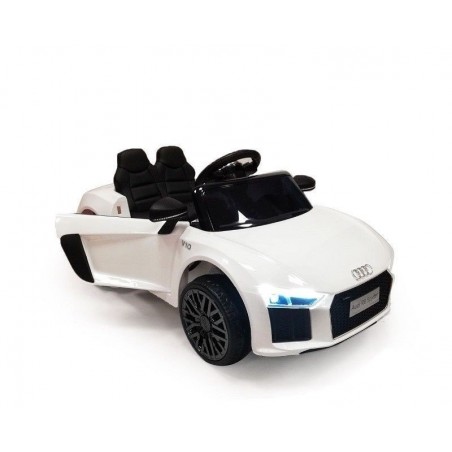 Auto Macchina Elettrica 12V R8 Spyder per Bambini Led MP3 con Telecomando Sedile in pelle