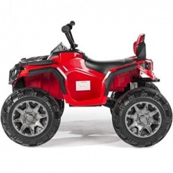 Super Quad Lander elettrico per Bambini 12V doppio motore Full optional con Ammortozzatori Rosso con Telecomando