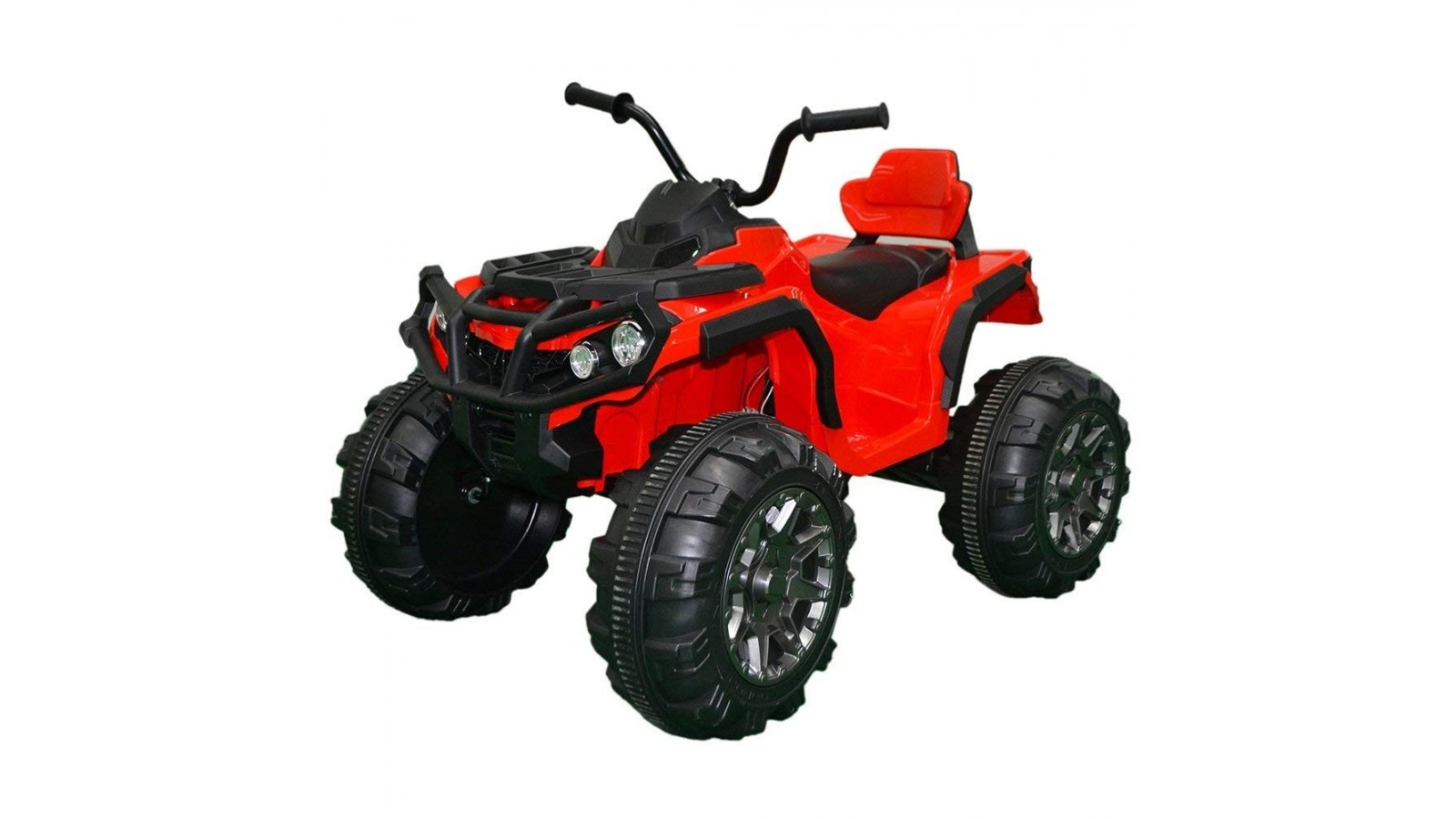 Super Quad Lander elettrico per Bambini 12V doppio motore Full optional con Ammortozzatori Rosso con Telecomando