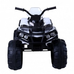 Super Quad Lander elettrico per Bambini 12V doppio motore Full optional con Ammortozzatori Bianco con Telecomando