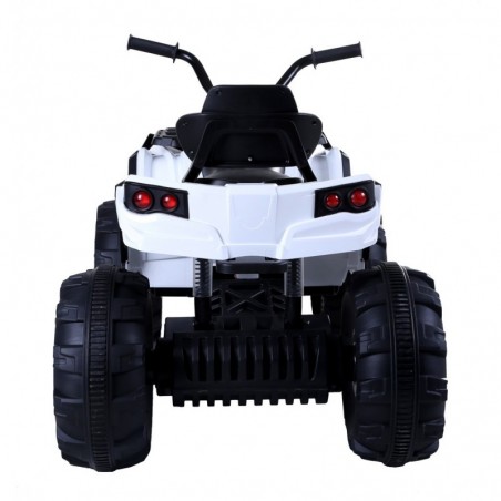 Super Quad Lander elettrico per Bambini 12V doppio motore Full optional con Ammortozzatori Bianco con Telecomando