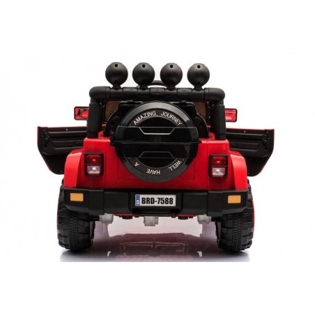 Auto Macchina Elettrica per Bambini Fuoristrada Adventure 12V MP3 Led con Telecomando Full Optional Sedili in Pelle