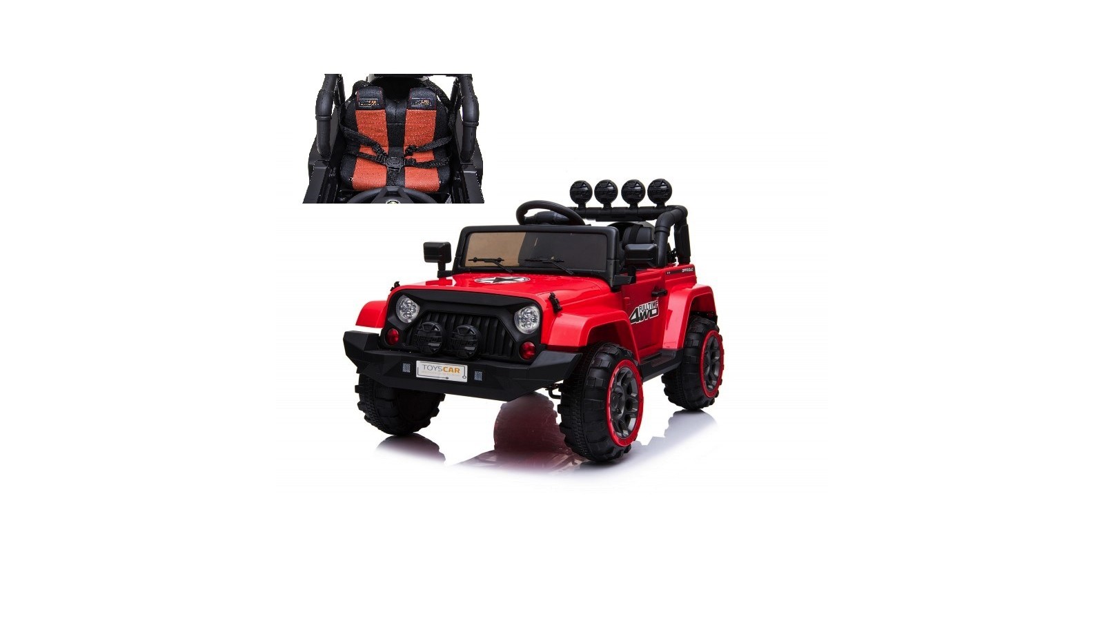 Auto Macchina Elettrica per Bambini Fuoristrada Adventure 12V MP3 Led con Telecomando Full Optional Sedili in Pelle