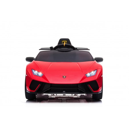 Auto Macchina Elettrica per Bambini 12V Lamborghini Huracán Rossa con Telecomando Porte apribili Led e suoni Mp3