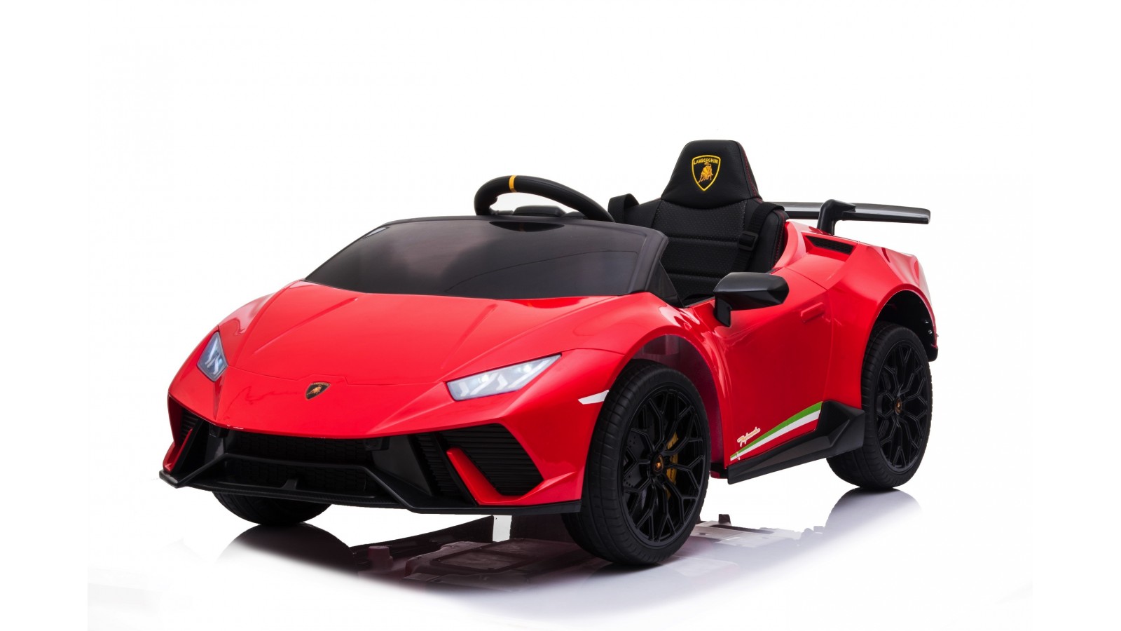 Auto Macchina Elettrica per Bambini 12V Lamborghini Huracán Rossa con Telecomando Porte apribili Led e suoni Mp3