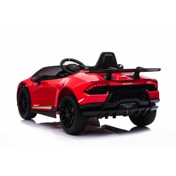 Auto Macchina Elettrica per Bambini 12V Lamborghini Huracán Rossa con Telecomando Porte apribili Led e suoni Mp3