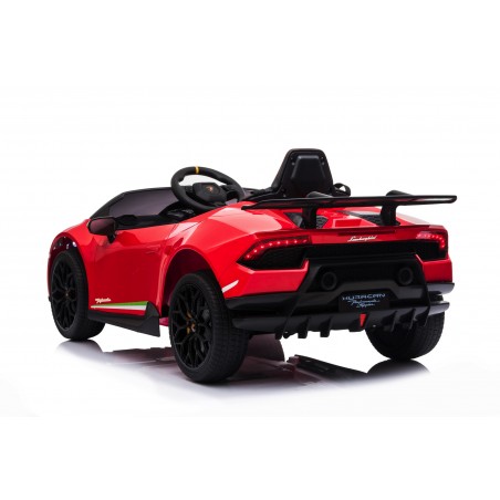 Auto Macchina Elettrica per Bambini 12V Lamborghini Huracán Rossa con Telecomando Porte apribili Led e suoni Mp3