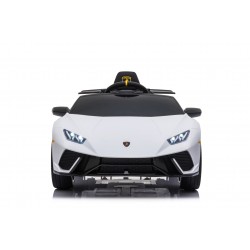 Auto Macchina Elettrica per Bambini 12V Huracán Bianca con Telecomando Porte apribili Led e suoni Mp3