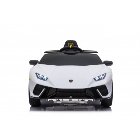 Auto Macchina Elettrica per Bambini 12V Huracán Bianca con Telecomando Porte apribili Led e suoni Mp3