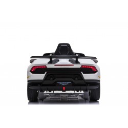 Auto Macchina Elettrica per Bambini 12V Huracán Bianca con Telecomando Porte apribili Led e suoni Mp3