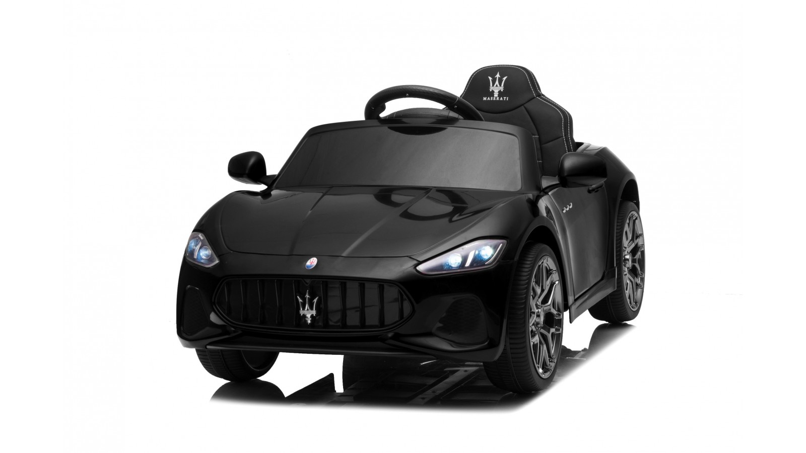 Auto Macchina Elettrica per Bambini 12V Maserati GranCabrio con sedile in pelle Telecomando Porte apribili Led e suoni Mp3