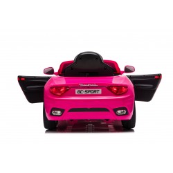 Auto Macchina Elettrica per Bambini 12V Maserati GranCabrio Rosa con sedile in pelle Telecomando Porte apribili Led e suoni Mp3