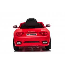 Auto Macchina Elettrica per Bambini 12V GranCabrio Rossa con sedile in pelle Telecomando Porte apribili Led e suoni Mp3