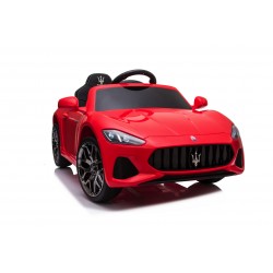 Auto Macchina Elettrica per Bambini 12V GranCabrio Rossa con sedile in pelle Telecomando Porte apribili Led e suoni Mp3