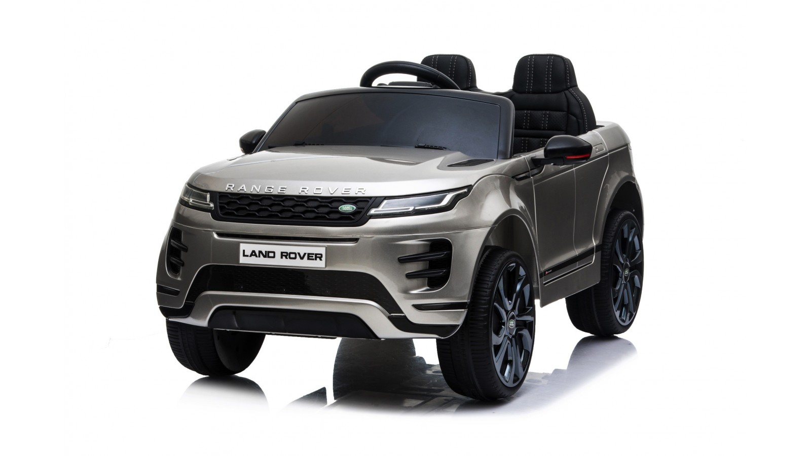 Auto Macchina Elettrica Range Rover Evoque 12V per Bambini sedile in pelle porte apribili Grigio metallizzato Con telecomando