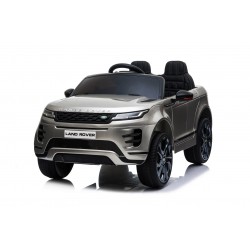 Auto Macchina Elettrica Range Rover Evoque 12V per Bambini sedile in pelle porte apribili Grigio metallizzato Con telecomando