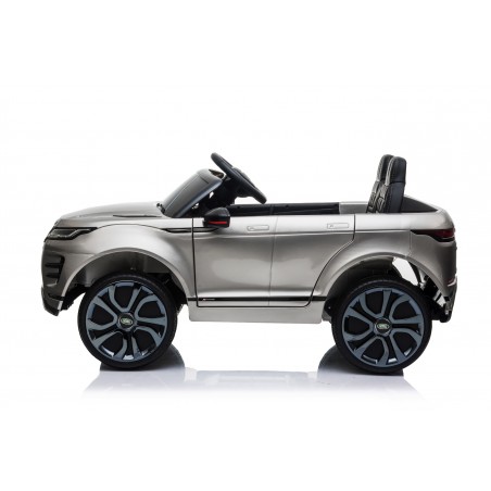 Auto Macchina Elettrica Range Rover Evoque 12V per Bambini sedile in pelle porte apribili Grigio metallizzato Con telecomando