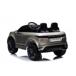 Auto Macchina Elettrica Range Rover Evoque 12V per Bambini sedile in pelle porte apribili Grigio metallizzato Con telecomando