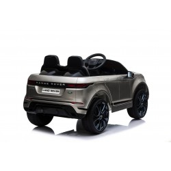 Auto Macchina Elettrica Range Rover Evoque 12V per Bambini sedile in pelle porte apribili Grigio metallizzato Con telecomando