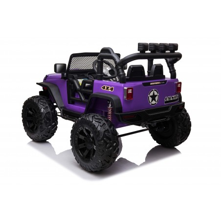 Auto Macchina Elettrica Fuoristrada Big Adventure 24V per Bambini 2 Posti Full Optional sedile in pelle telecomando porte apribi