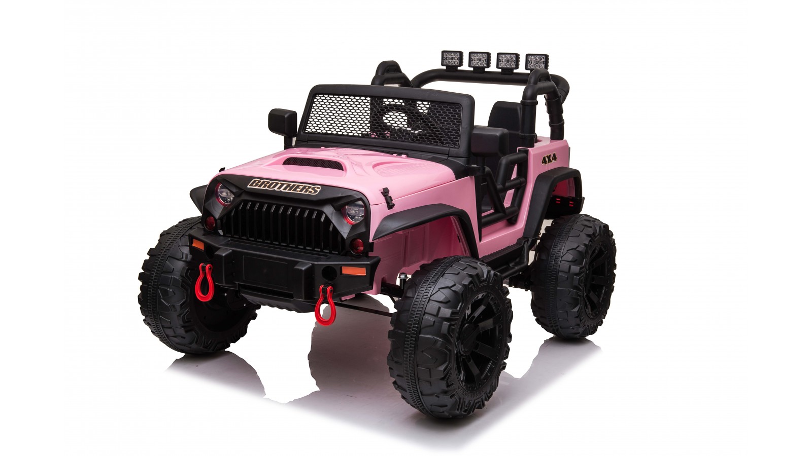 Auto Macchina Elettrica 24V Fuoristrada Big Adventure Rose per Bambini 2 Posti Full Optional sedile in pelle telecomando porte