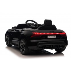 Auto Macchina Elettrica per Bambini 12V Audi RS e-tron GT Sedile Pelle con Telecomando Nera