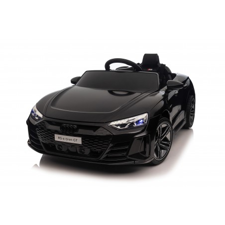 Auto Macchina Elettrica per Bambini 12V Audi RS e-tron GT Sedile Pelle con Telecomando Nera