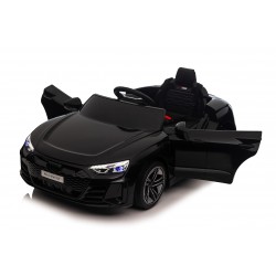 Auto Macchina Elettrica per Bambini 12V Audi RS e-tron GT Sedile Pelle con Telecomando Nera