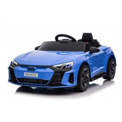 Auto Macchina Elettrica per Bambini 12V Audi RS e-tron GT Sedile Pelle con Telecomando Blue