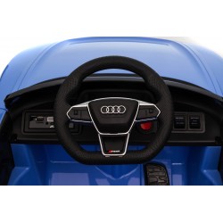 Auto Macchina Elettrica per Bambini 12V Audi RS e-tron GT Sedile Pelle con Telecomando Blue