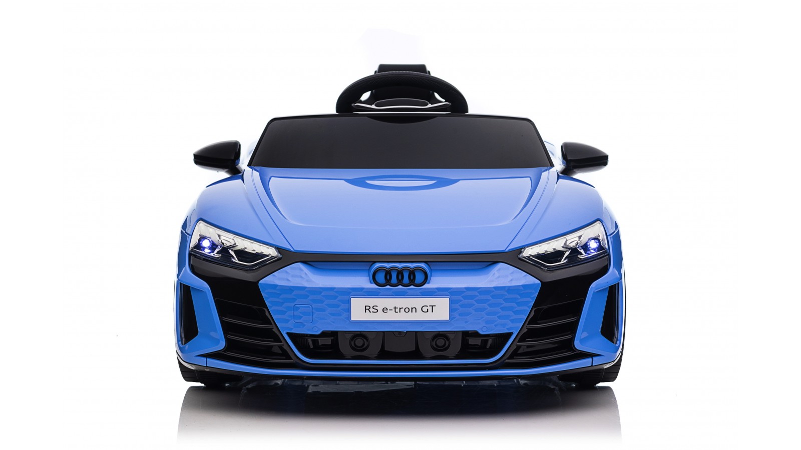 Auto Macchina Elettrica per Bambini 12V Audi RS e-tron GT Sedile Pelle con Telecomando Blue