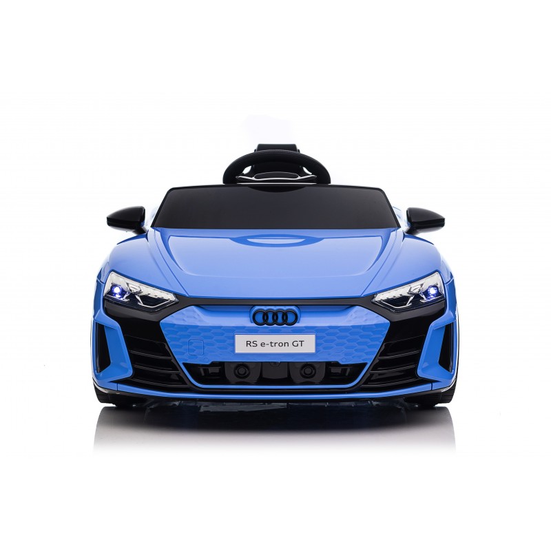 Auto Macchina Elettrica per Bambini 12V Audi RS e-tron GT Sedile Pelle con Telecomando Blue