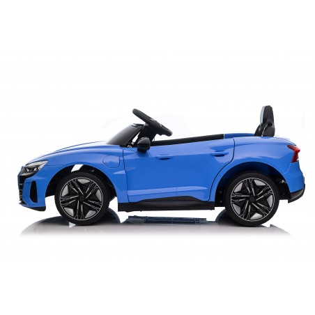 Auto Macchina Elettrica per Bambini 12V Audi RS e-tron GT Sedile Pelle con Telecomando Blue