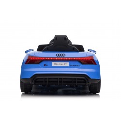 Auto Macchina Elettrica per Bambini 12V Audi RS e-tron GT Sedile Pelle con Telecomando Blue