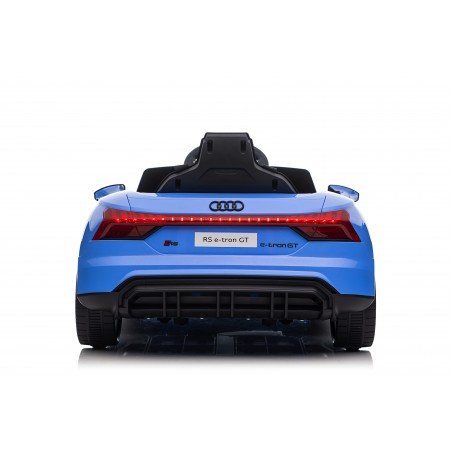 Auto Macchina Elettrica per Bambini 12V Audi RS e-tron GT Sedile Pelle con Telecomando Blue