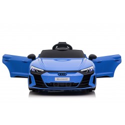 Auto Macchina Elettrica per Bambini 12V Audi RS e-tron GT Sedile Pelle con Telecomando Blue