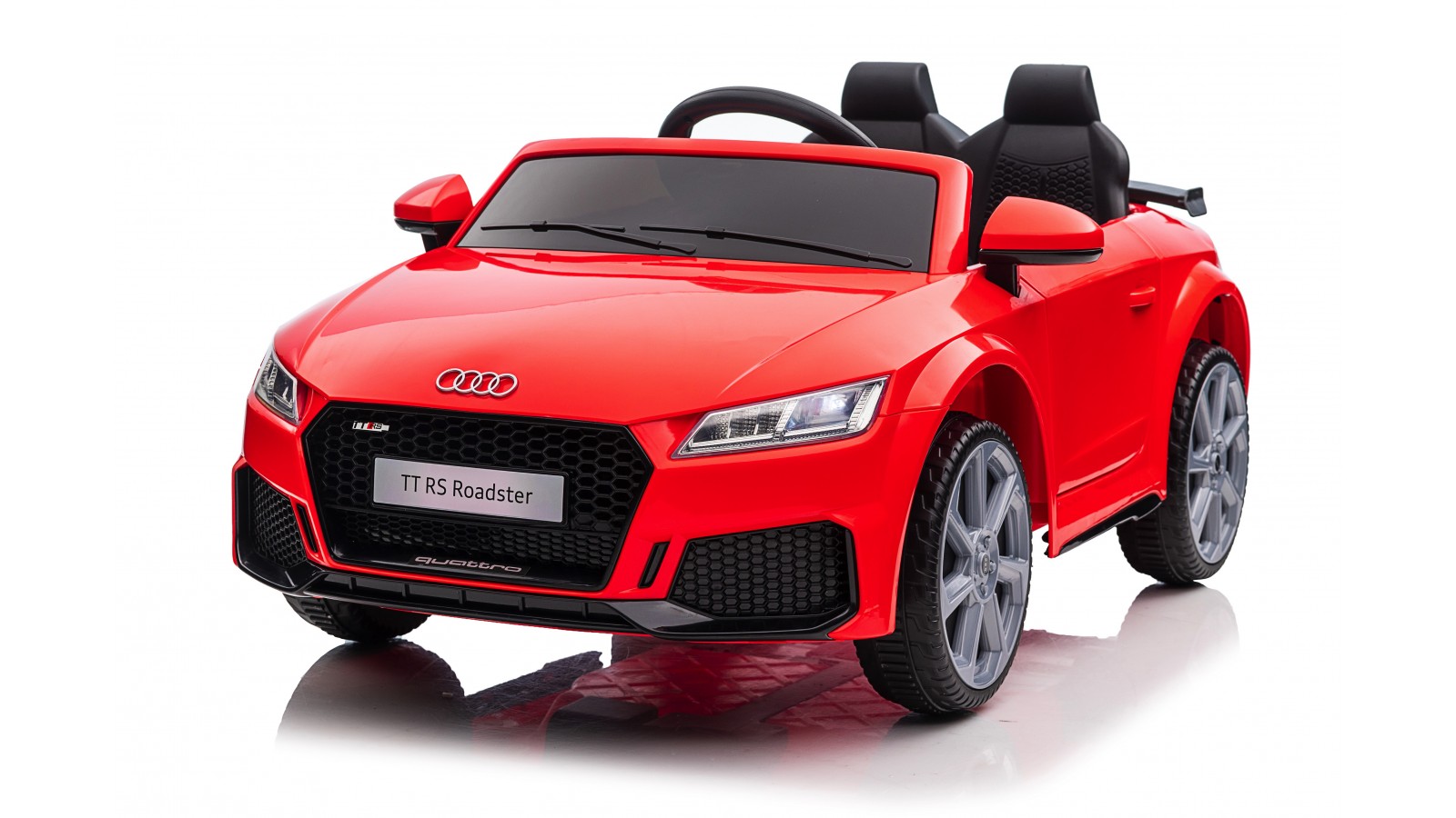 Auto Macchina Elettrica per Bambini 12V Audi TT RS Sedile Pelle con Telecomando Blue