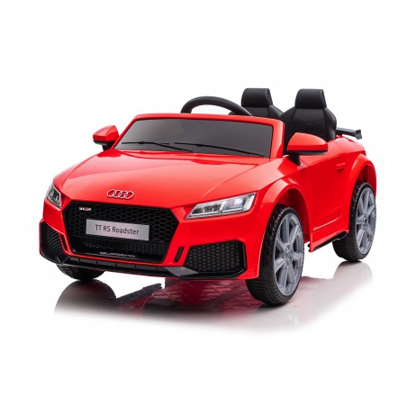 Auto Macchina Elettrica per Bambini 12V Audi TT RS Sedile Pelle con Telecomando Blue