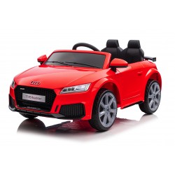 Auto Macchina Elettrica per Bambini 12V Audi TT RS Sedile Pelle con Telecomando Blue