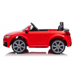 Auto Macchina Elettrica per Bambini 12V Audi TT RS Sedile Pelle con Telecomando Blue