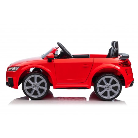 Auto Macchina Elettrica per Bambini 12V Audi TT RS Sedile Pelle con Telecomando Blue