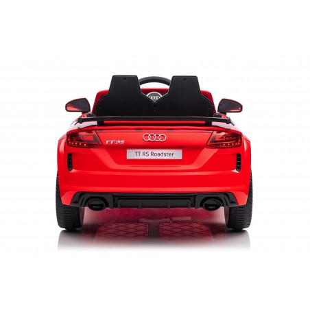 Auto Macchina Elettrica per Bambini 12V Audi TT RS Sedile Pelle con Telecomando Blue