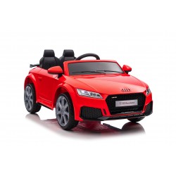 Auto Macchina Elettrica per Bambini 12V Audi TT RS Sedile Pelle con Telecomando Blue