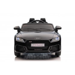 Auto Macchina Elettrica per Bambini 12V Audi TT RS Sedile Pelle con Telecomando Nera