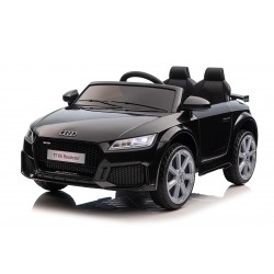 Auto Macchina Elettrica per Bambini 12V Audi TT RS Sedile Pelle con Telecomando Nera