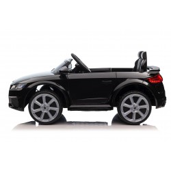 Auto Macchina Elettrica per Bambini 12V Audi TT RS Sedile Pelle con Telecomando Nera