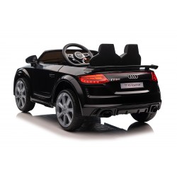 Auto Macchina Elettrica per Bambini 12V Audi TT RS Sedile Pelle con Telecomando Nera