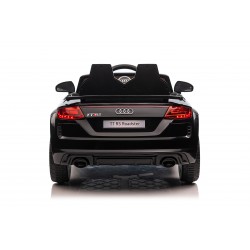 Auto Macchina Elettrica per Bambini 12V Audi TT RS Sedile Pelle con Telecomando Nera